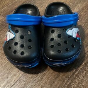 Kids light up Shark Crocs